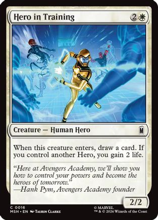 Hero in Training (MSH-016) [Marvel Super Heroes] Foil