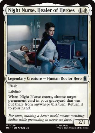 Night Nurse, Healer of Heroes (MSH-026) [Marvel Super Heroes] Foil