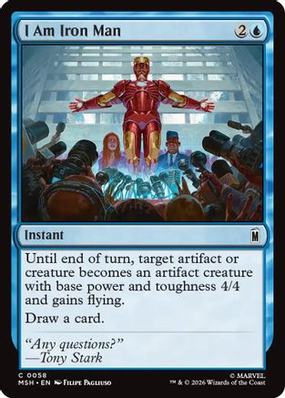 I Am Iron Man (MSH-058) [Marvel Super Heroes] Foil