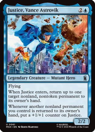 Justice, Vance Astrovik (MSH-061) [Marvel Super Heroes]