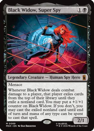 Black Widow, Super Spy (MSH-089) [Marvel Super Heroes]
