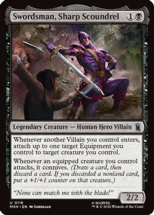 Swordsman, Sharp Scoundrel (MSH-116) [Marvel Super Heroes] Foil