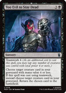 Too Evil to Stay Dead (MSH-118) [Marvel Super Heroes] Foil