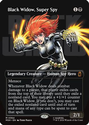 Black Widow, Super Spy (Borderless) (MSH-364) [Marvel Super Heroes]
