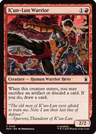 K'un-Lun Warrior (MSH-140) [Marvel Super Heroes] Foil