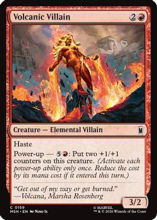 Volcanic Villain (MSH-159) [Marvel Super Heroes] Foil