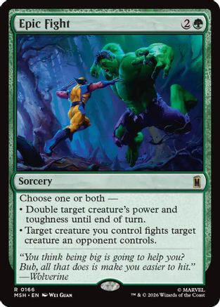 Epic Fight (MSH-166) [Marvel Super Heroes] Foil
