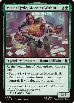 Mister Hyde, Monster Within (MSH-176) [Marvel Super Heroes] Foil