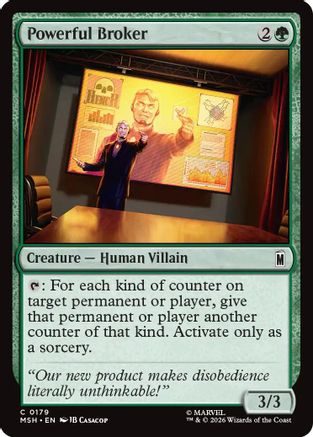 Powerful Broker (MSH-179) [Marvel Super Heroes] Foil