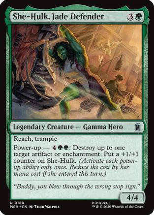 She-Hulk, Jade Defender (MSH-188) [Marvel Super Heroes] Foil