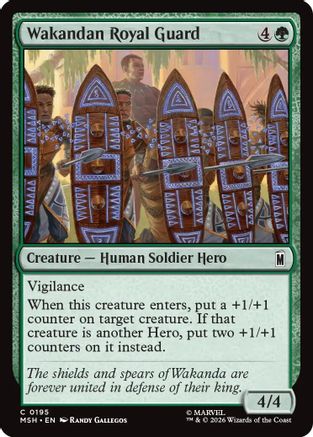 Wakandan Royal Guard (MSH-195) [Marvel Super Heroes] Foil