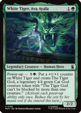 White Tiger, Ava Ayala (MSH-196) [Marvel Super Heroes] Foil