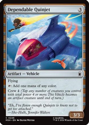 Dependable Quinjet (MSH-246) [Marvel Super Heroes] Foil