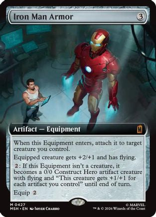 Iron Man Armor (Extended Art) (MSH-427) [Marvel Super Heroes] Foil