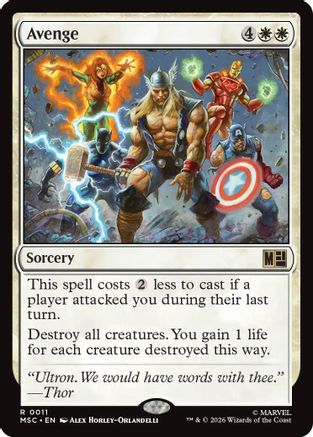 Avenge (MSC-011) [Commander: Marvel Super Heroes]