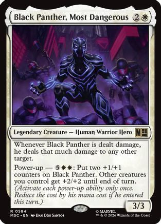 Black Panther, Most Dangerous (MSC-584) [Commander: Marvel Super Heroes]