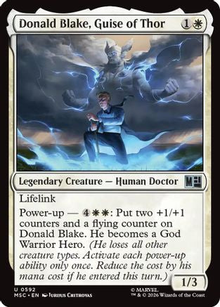Donald Blake, Guise of Thor (MSC-592) [Commander: Marvel Super Heroes]