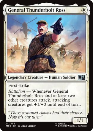 General Thunderbolt Ross (MSC-595) [Commander: Marvel Super Heroes] Foil