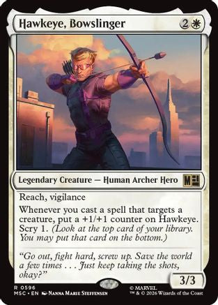 Hawkeye, Bowslinger (MSC-596) [Commander: Marvel Super Heroes] Foil