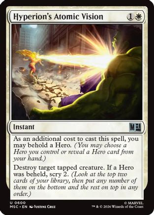 Hyperion's Atomic Vision (MSC-600) [Commander: Marvel Super Heroes] Foil