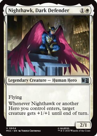 Nighthawk, Dark Defender (MSC-604) [Commander: Marvel Super Heroes]
