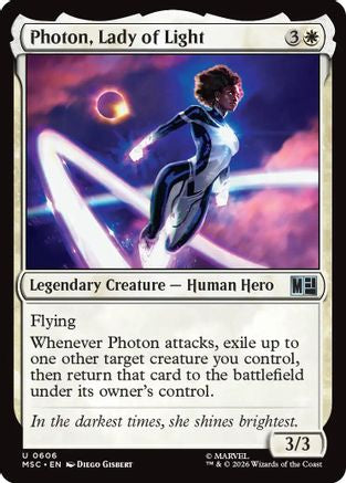 Photon, Lady of Light (MSC-606) [Commander: Marvel Super Heroes]