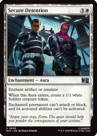 Secure Detention (MSC-608) [Commander: Marvel Super Heroes] Foil