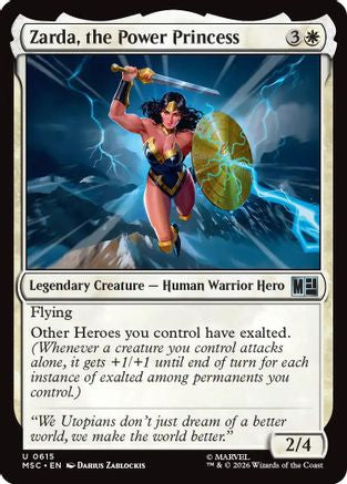 Zarda, the Power Princess (MSC-615) [Commander: Marvel Super Heroes]