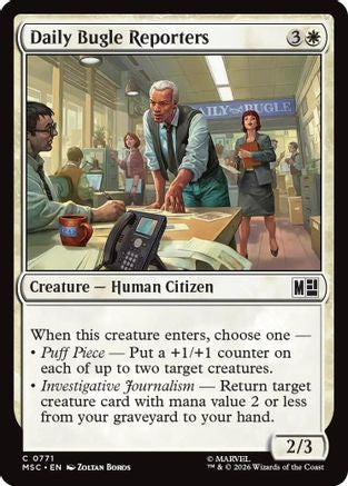 Daily Bugle Reporters (MSC-771) [Commander: Marvel Super Heroes] Foil