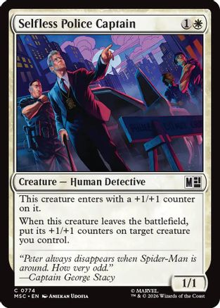Selfless Police Captain (MSC-774) [Commander: Marvel Super Heroes] Foil