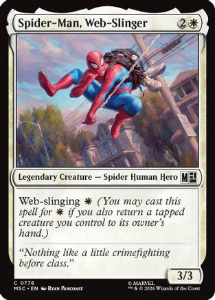 Spider-Man, Web-Slinger (MSC-776) [Commander: Marvel Super Heroes] Foil