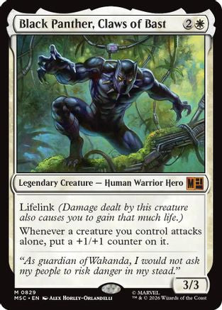 Black Panther, Claws of Bast (MSC-829) [Commander: Marvel Super Heroes]