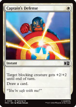 Captain's Defense (MSC-836) [Commander: Marvel Super Heroes]