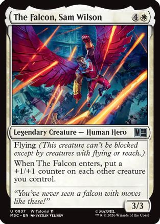 The Falcon, Sam Wilson (0837) (MSC-837) [Commander: Marvel Super Heroes]