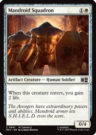 Mandroid Squadron (0841) (MSC-841) [Commander: Marvel Super Heroes]