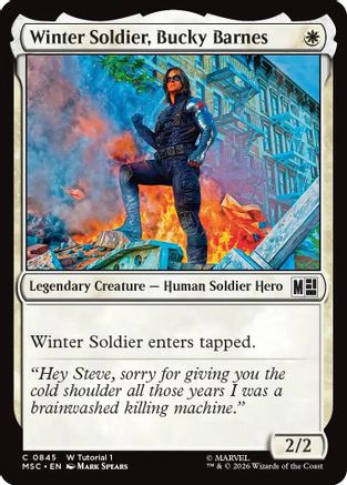 Winter Soldier, Bucky Barnes (MSC-845) [Commander: Marvel Super Heroes]