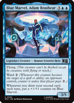 Blue Marvel, Adam Brashear (MSC-530) [Commander: Marvel Super Heroes] Foil