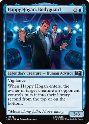 Happy Hogan, Bodyguard (MSC-622) [Commander: Marvel Super Heroes]