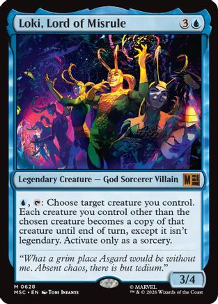 Loki, Lord of Misrule (MSC-628) [Commander: Marvel Super Heroes] Foil