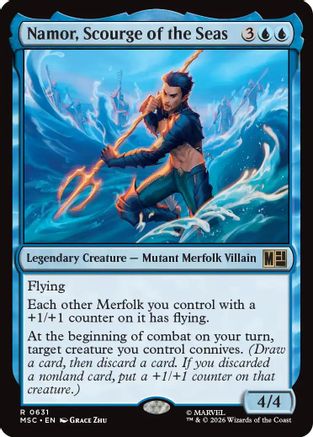 Namor, Scourge of the Seas (MSC-631) [Commander: Marvel Super Heroes] Foil