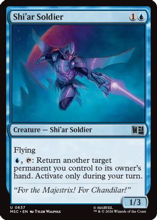 Shi'ar Soldier (MSC-637) [Commander: Marvel Super Heroes] Foil
