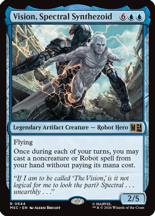 Vision, Spectral Synthezoid (MSC-644) [Commander: Marvel Super Heroes]