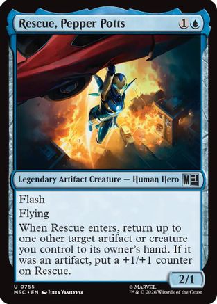 Rescue, Pepper Potts (MSC-755) [Commander: Marvel Super Heroes] Foil
