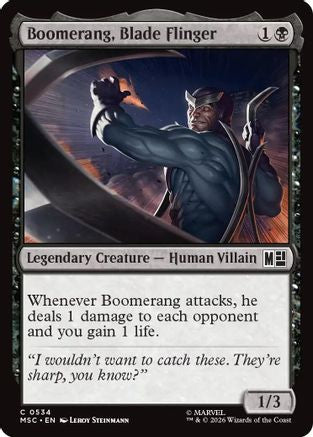 Boomerang, Blade Flinger (MSC-534) [Commander: Marvel Super Heroes]