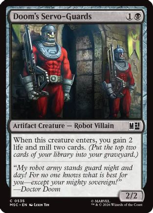 Doom's Servo-Guards (MSC-535) [Commander: Marvel Super Heroes] Foil