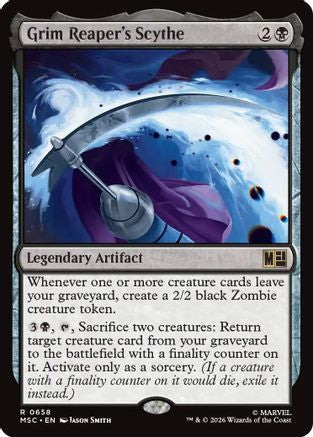 Grim Reaper's Scythe (MSC-658) [Commander: Marvel Super Heroes]