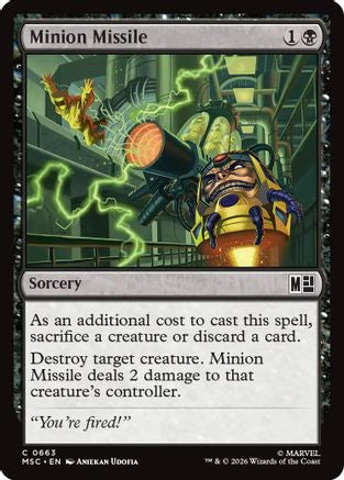 Minion Missile (MSC-663) [Commander: Marvel Super Heroes] Foil