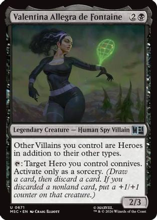 Valentina Allegra de Fontaine (MSC-671) [Commander: Marvel Super Heroes] Foil
