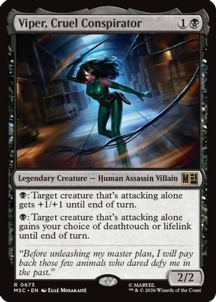Viper, Cruel Conspirator (MSC-673) [Commander: Marvel Super Heroes] Foil