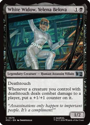 White Widow, Yelena Belova (MSC-676) [Commander: Marvel Super Heroes]